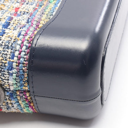 Chanel Shoulder Bag Gabriel de Small Hobo Navy Multi Fabric Leather Chain — view 7