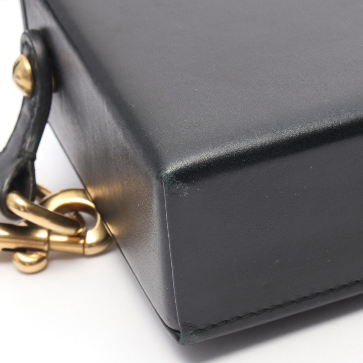 Dior Shoulder Bag Addict Small Box Black Leather — view 9