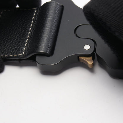 Dior Waist Bag Kaws Saddle Black Leather — view 8