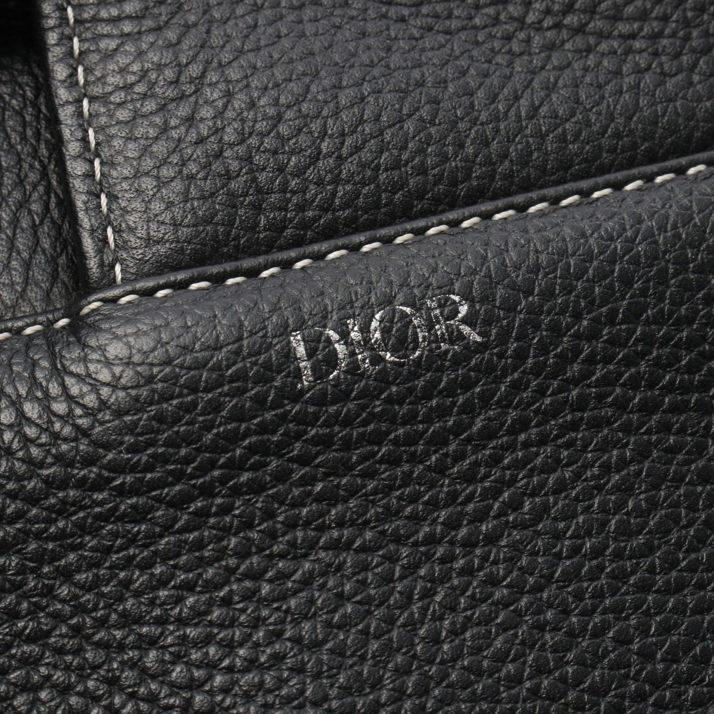 Dior Waist Bag Kaws Saddle Black Leather — view 7