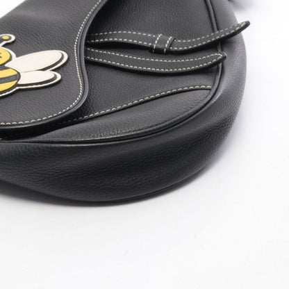 Dior Waist Bag Kaws Saddle Black Leather — view 6