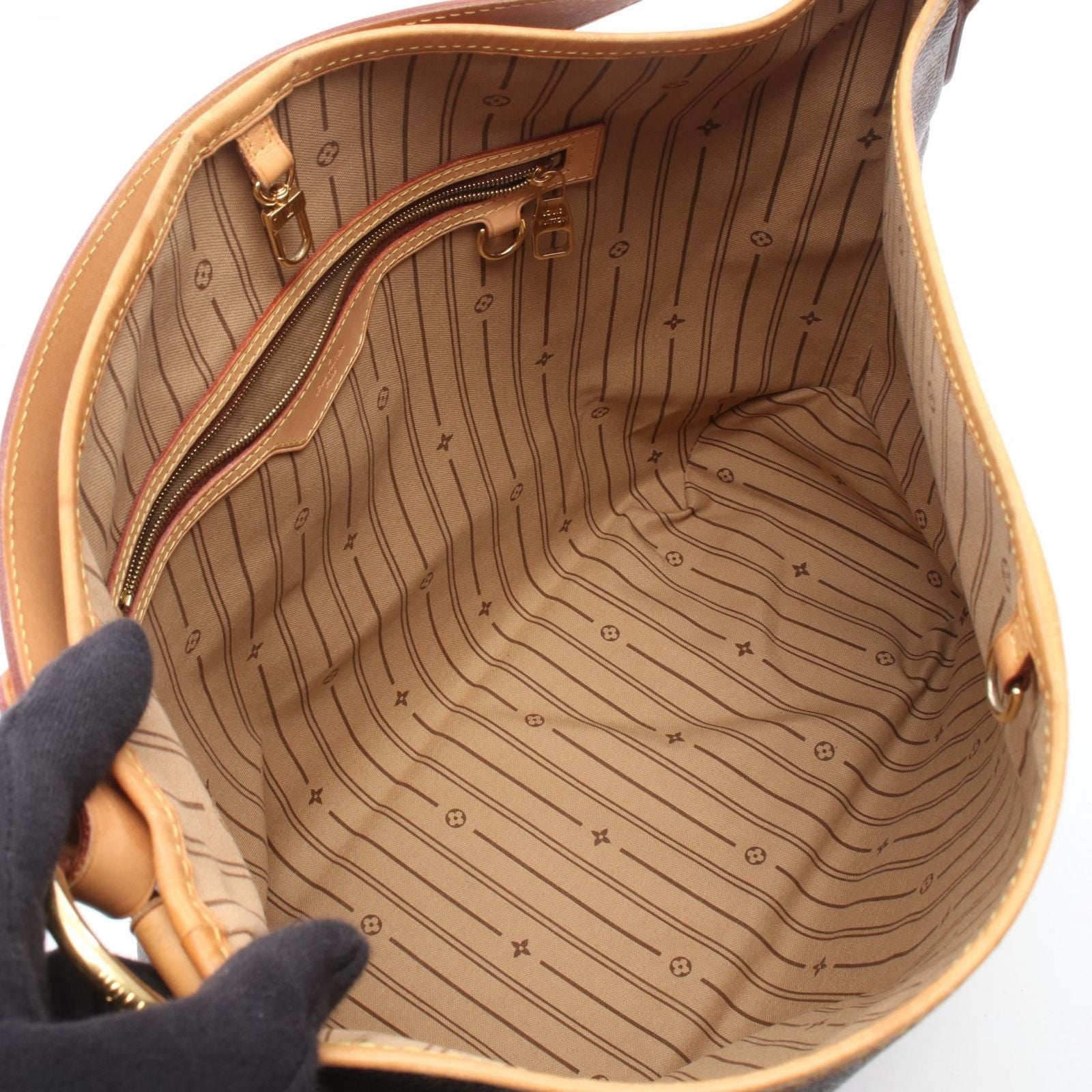 Louis Vuitton Shoulder Bag Delightful MM Canvas Leather — view 3