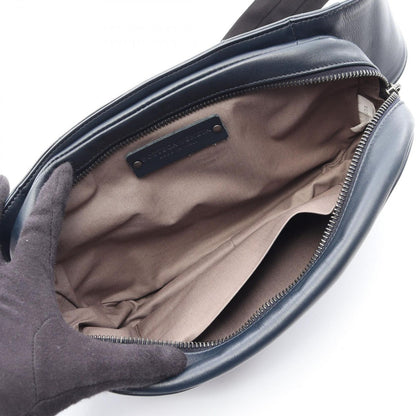 Bottega Veneta Waist Bag Intrecciato Navy Leather — view 3