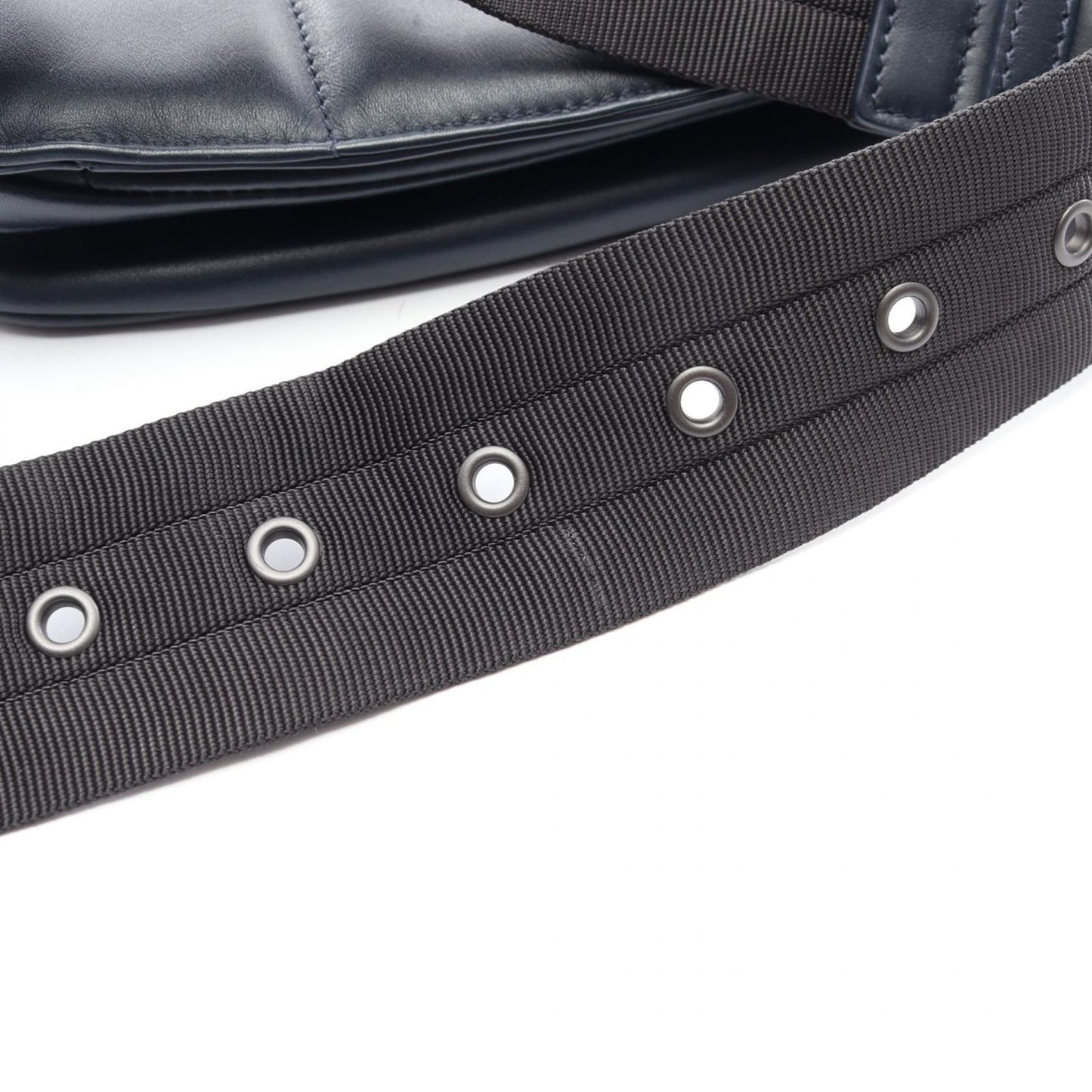 Bottega Veneta Waist Bag Intrecciato Navy Leather — view 9
