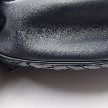 Bottega Veneta Waist Bag Intrecciato Navy Leather — view 5