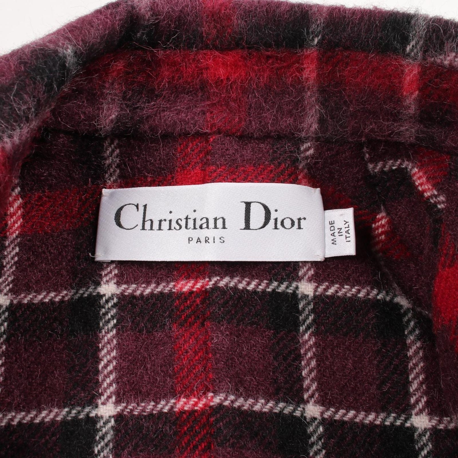 Dior Checkered Wool Coat — view 3