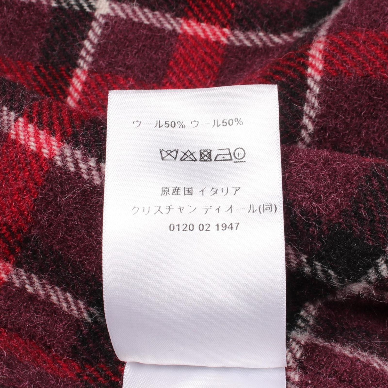 Dior Checkered Wool Coat — view 4