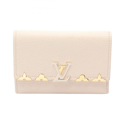 Louis Vuitton Trifold Wallet Portefeuille Capucines Compact Quartz Leather Watch