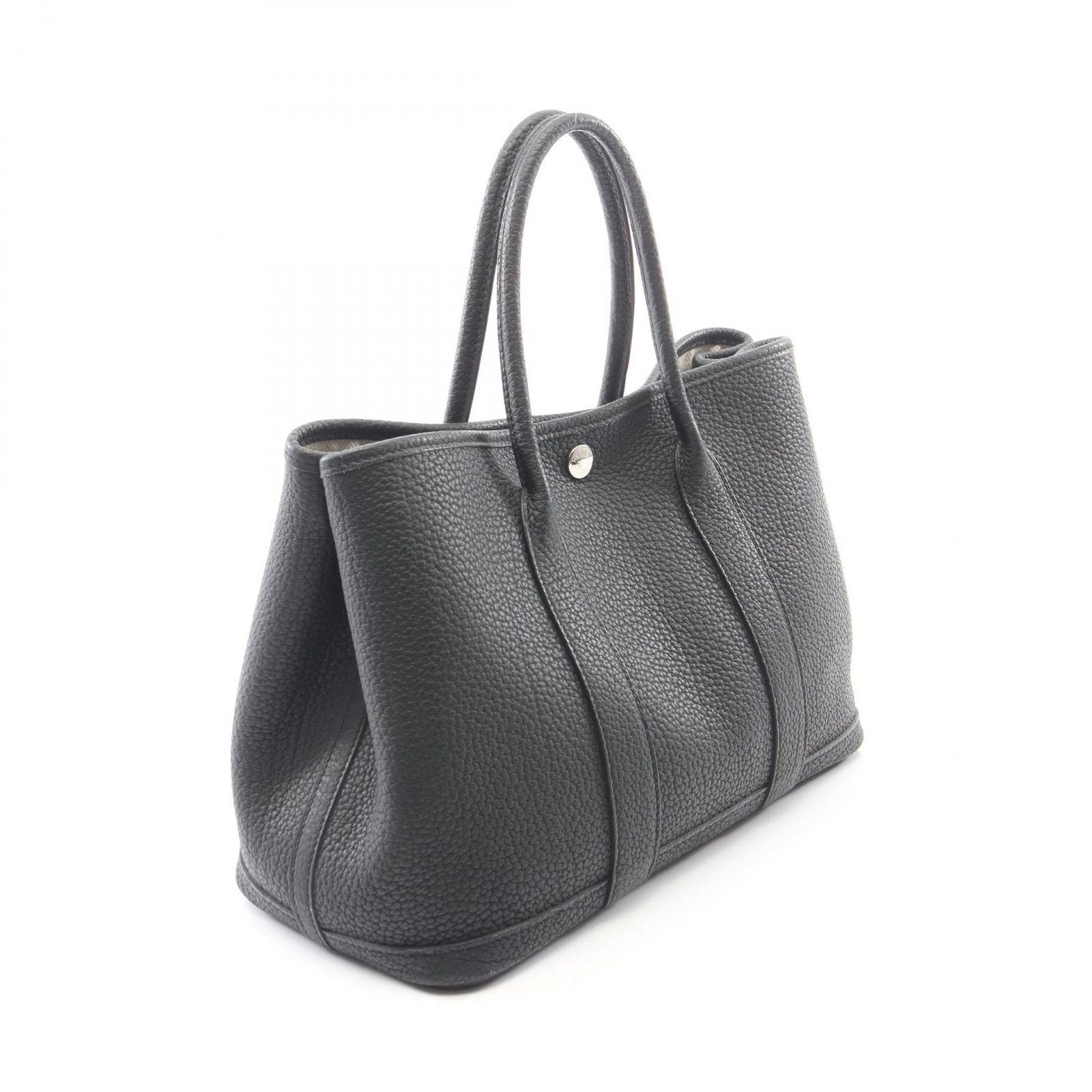 Hermes Tote Garden Party TPM Black Leather — view 2