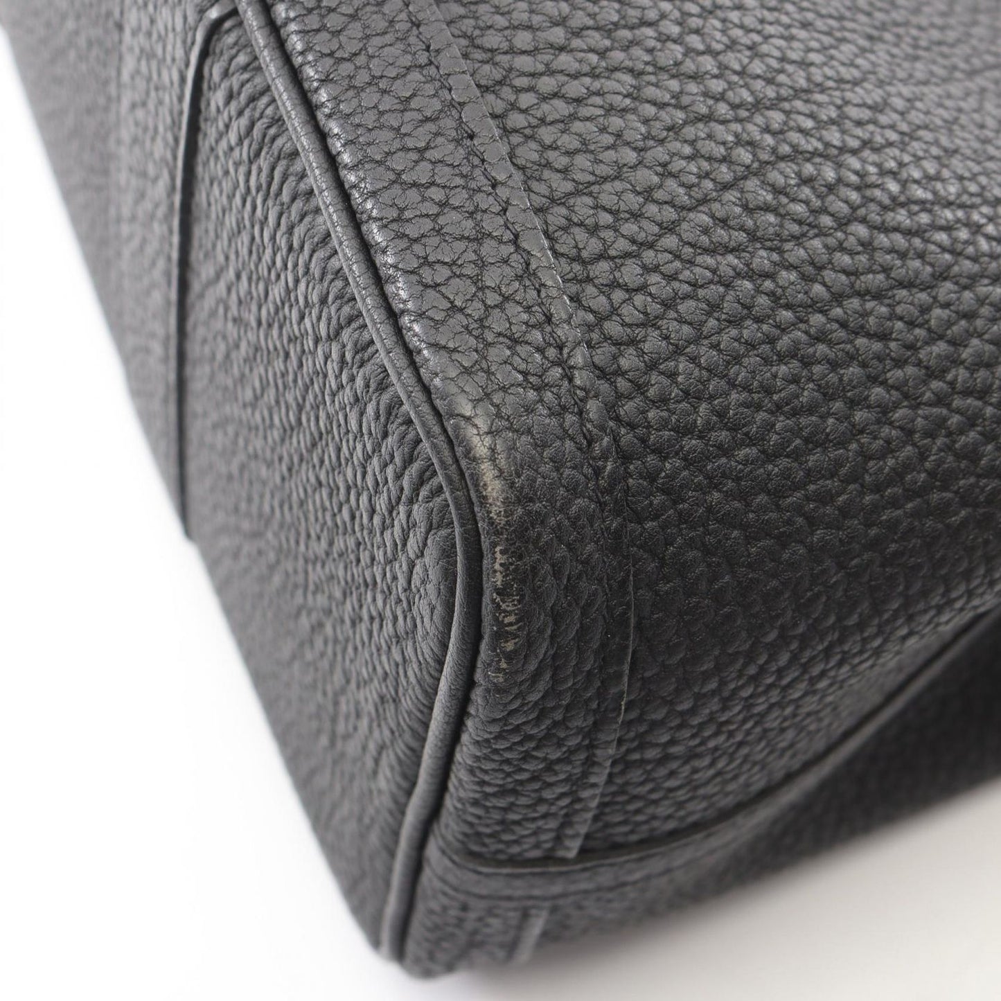 Hermes Tote Garden Party TPM Black Leather — view 8