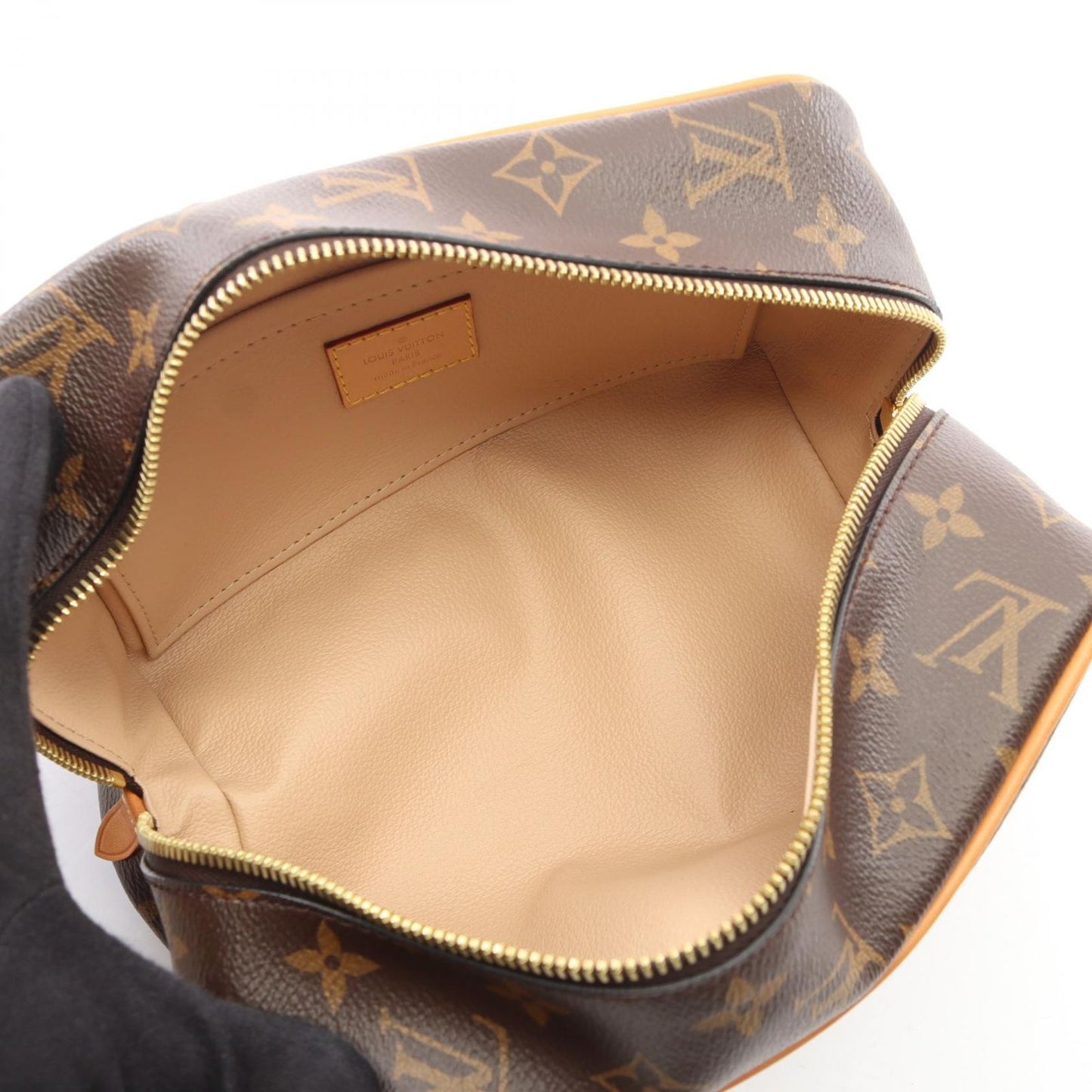 Louis Vuitton Clutch Locker Dopp Kit Canvas Leather — view 3