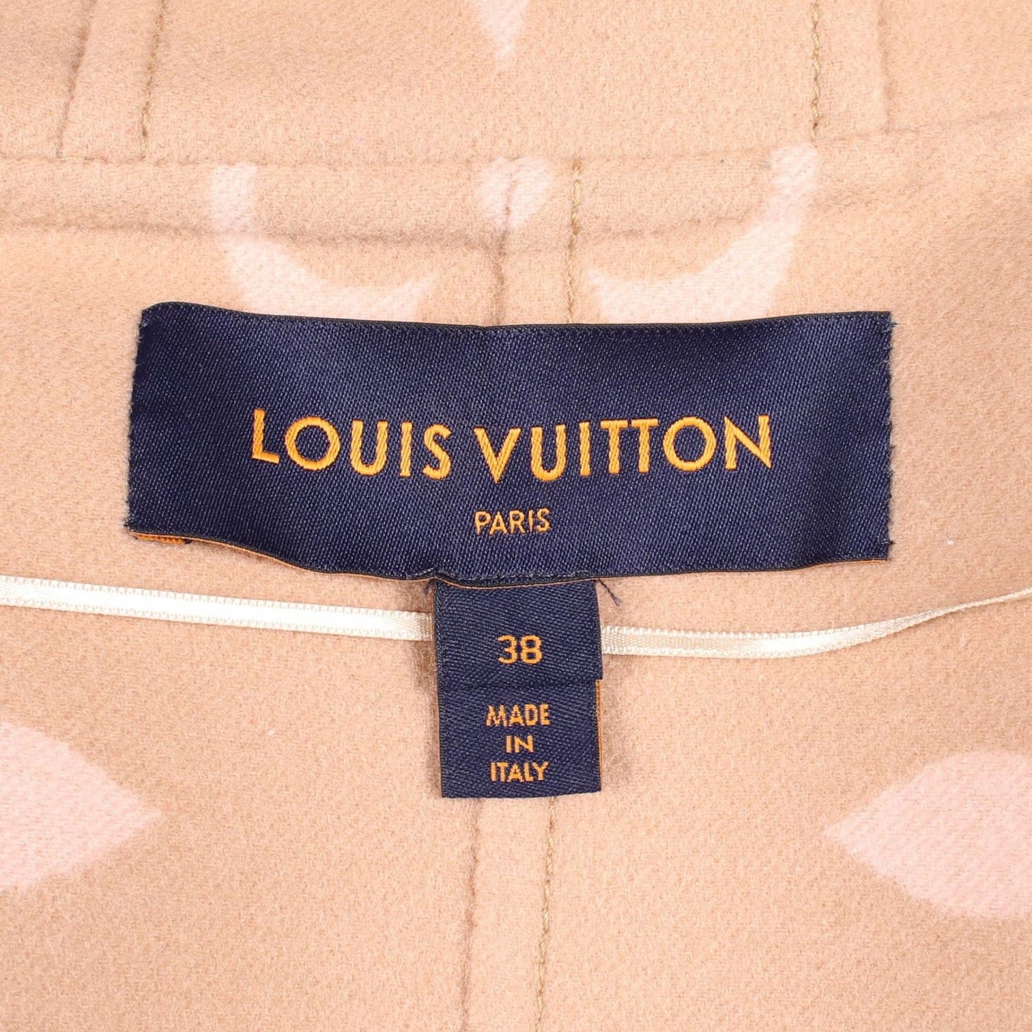 Louis Vuitton Giant Monogram Hooded Wrap Wool Coat — view 3
