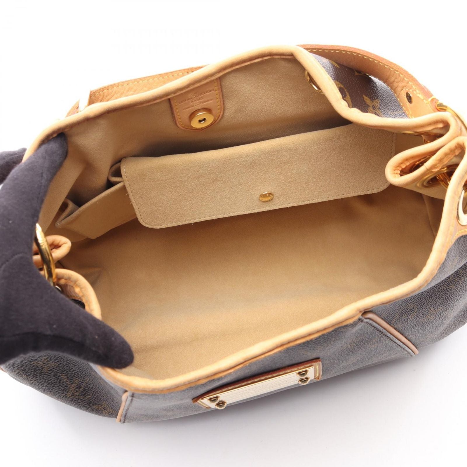 Louis Vuitton Shoulder Bag Galleria PM Canvas Leather — view 3