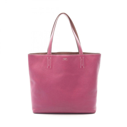 Hermes Tote Double Sens 45 Brown Doindy Tosca Leather
