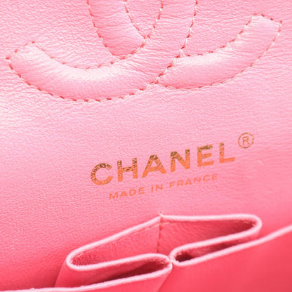 Chanel Shoulder Bag Chain Pink Lambskin — view 4