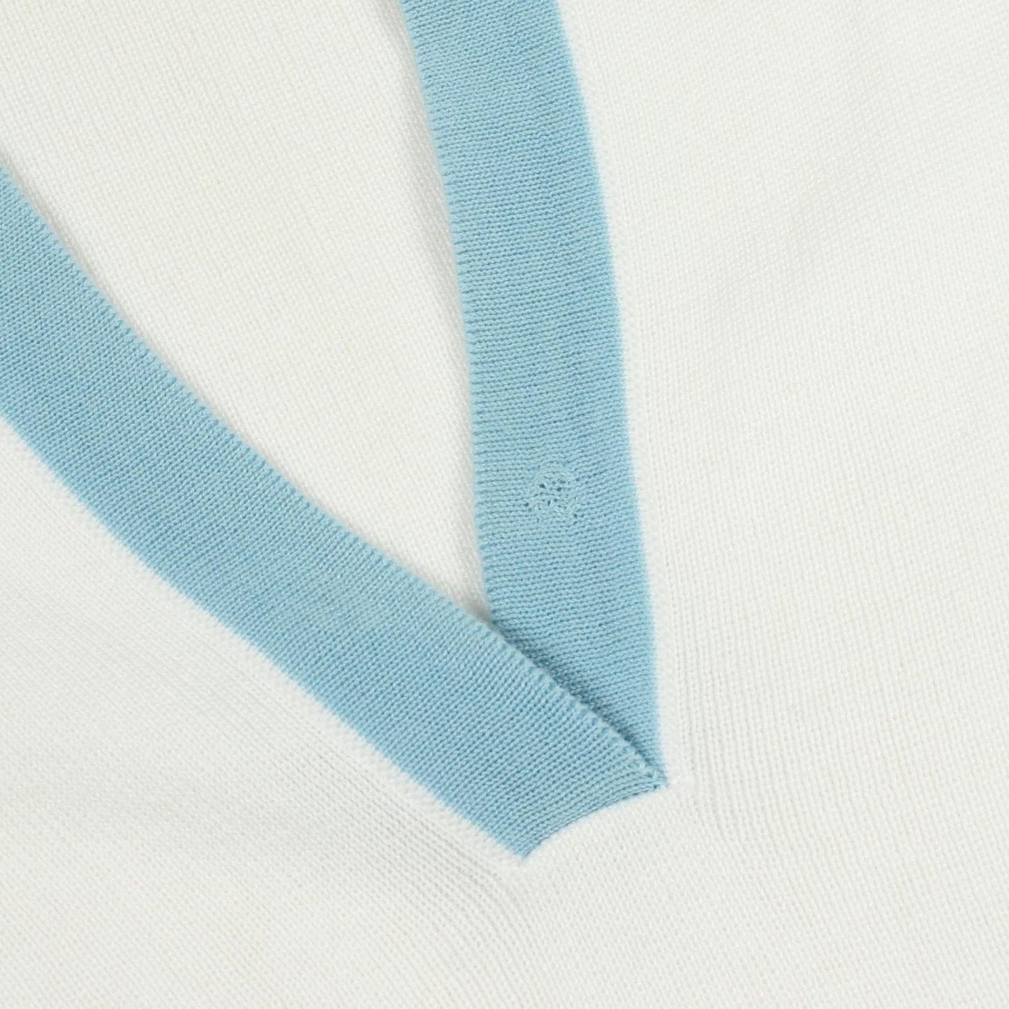 Chanel Knit CC Logo Short Sleeve Cotton Sweater — view 8