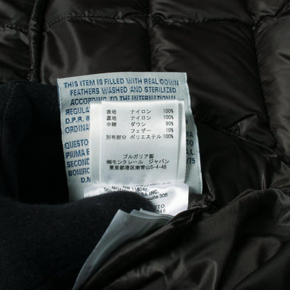 Moncler Down Jacket Hermine Dark Green Nylon Coat — view 4