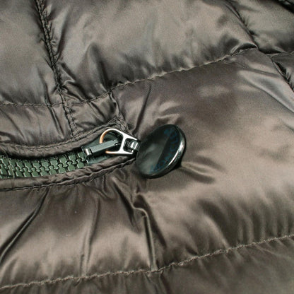 Moncler Down Jacket Hermine Dark Green Nylon Coat — view 9
