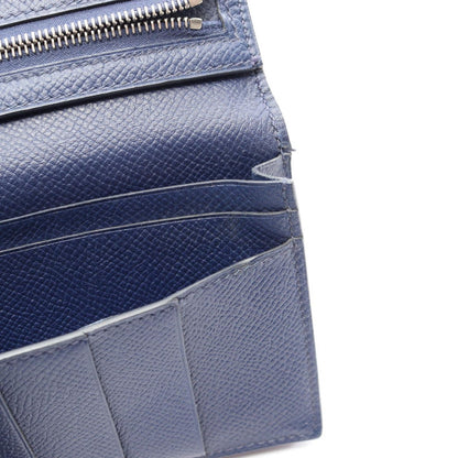 Hermes Bifold Wallet Bearn Souffle Blue Paradise Safi Leather — view 7