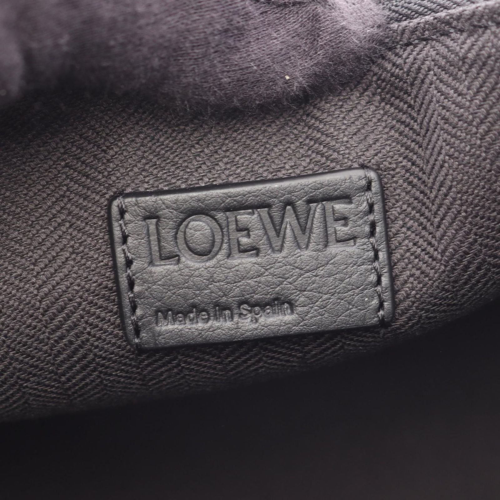 Loewe Shoulder Bag Hammock Hobo Mini 2-Way Black Leather — view 4