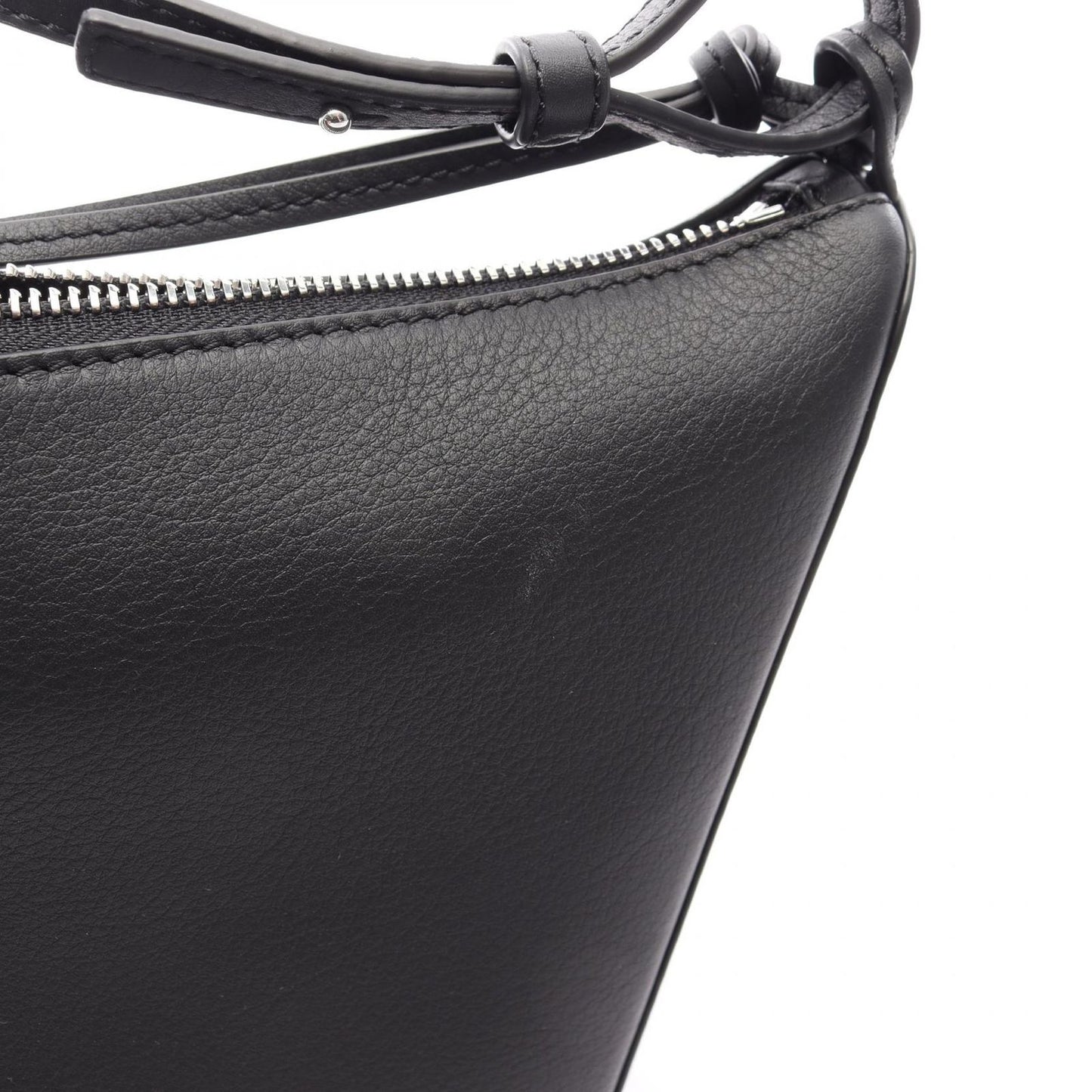 Loewe Shoulder Bag Hammock Hobo Mini 2-Way Black Leather — view 6
