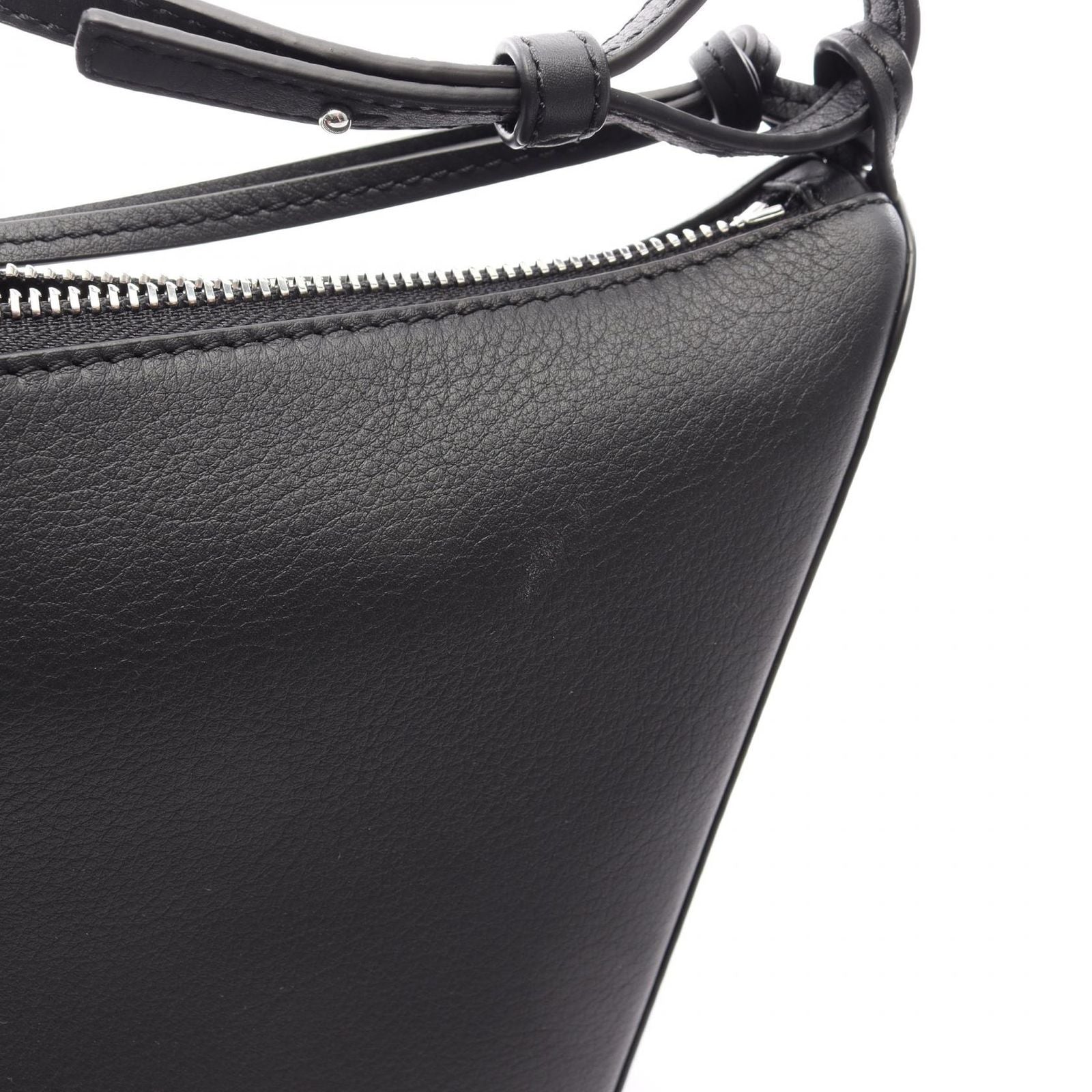 Loewe Shoulder Bag Hammock Hobo Mini 2-Way Black Leather — view 6
