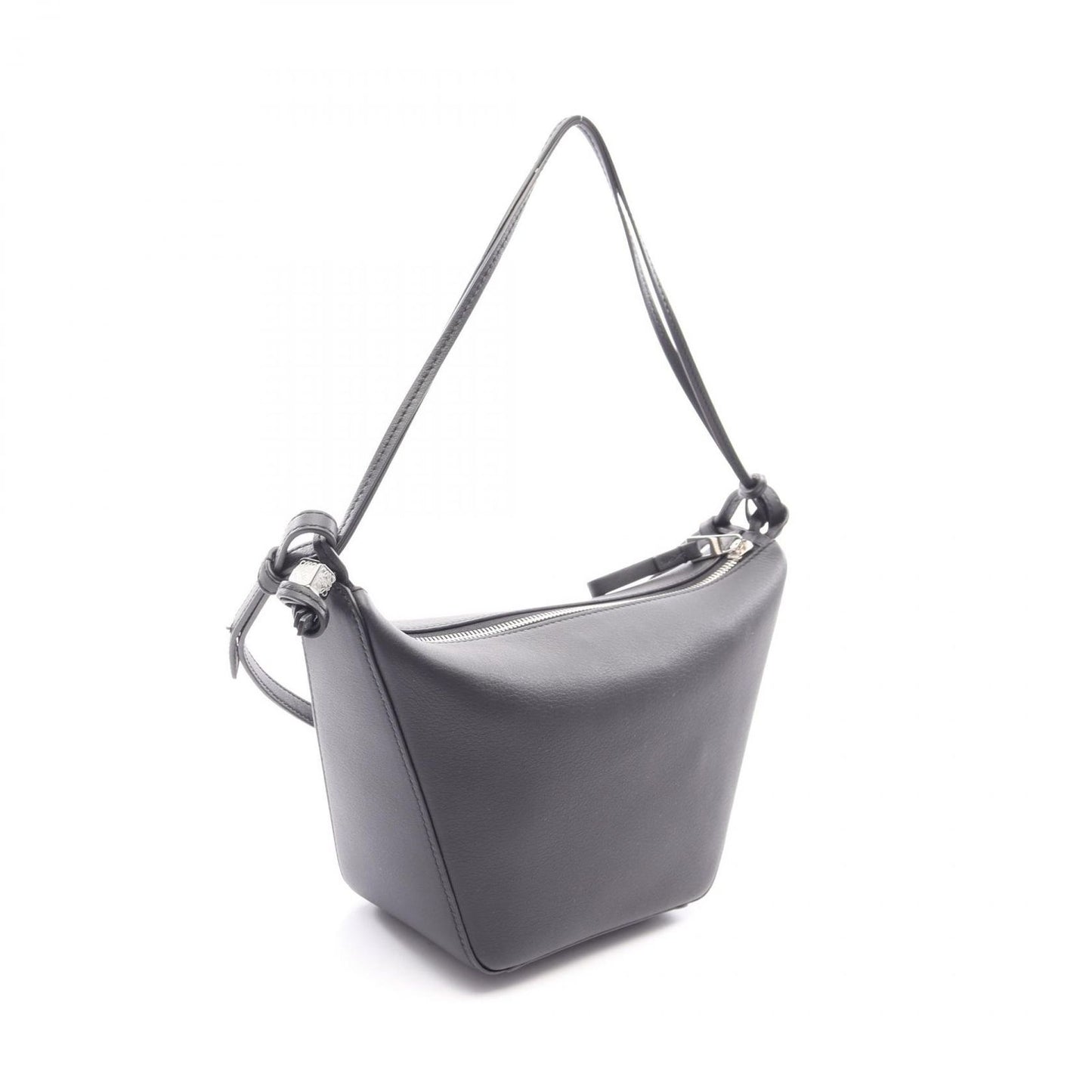 Loewe Shoulder Bag Hammock Hobo Mini 2-Way Black Leather — view 2