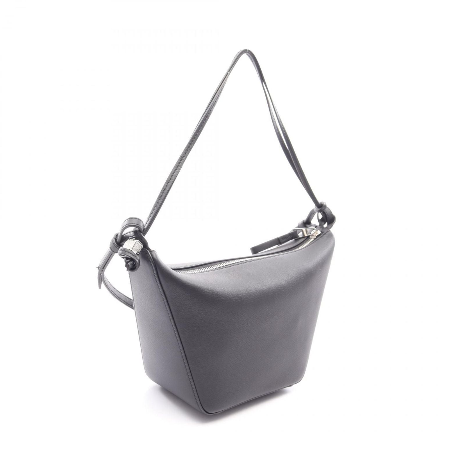 Loewe Shoulder Bag Hammock Hobo Mini 2-Way Black Leather — view 2