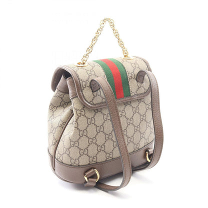 Gucci Backpack Ophidia Mini GG Supreme Beige Brown Canvas Leather — view 2
