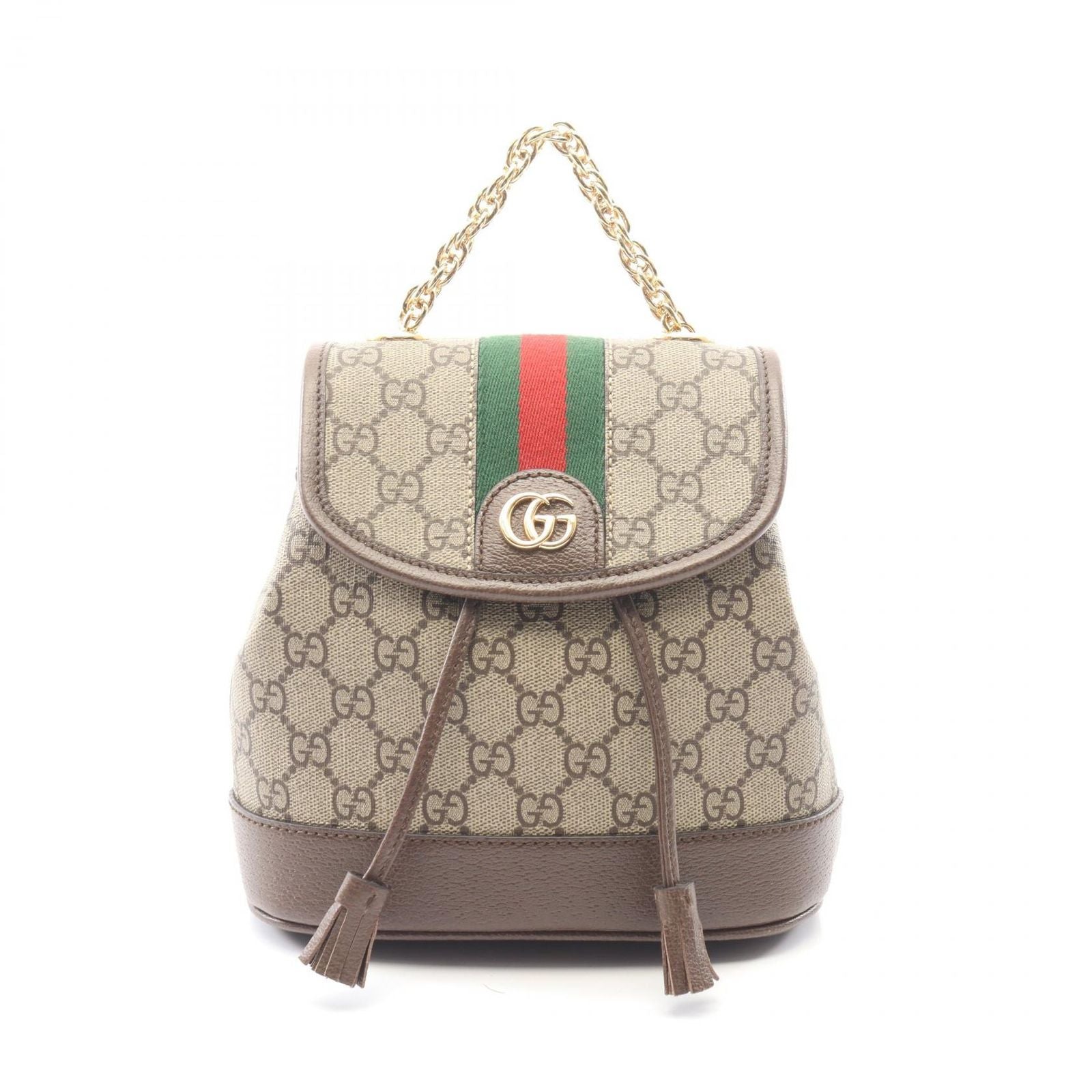 Gucci Backpack Ophidia Mini GG Supreme Beige Brown Canvas Leather
