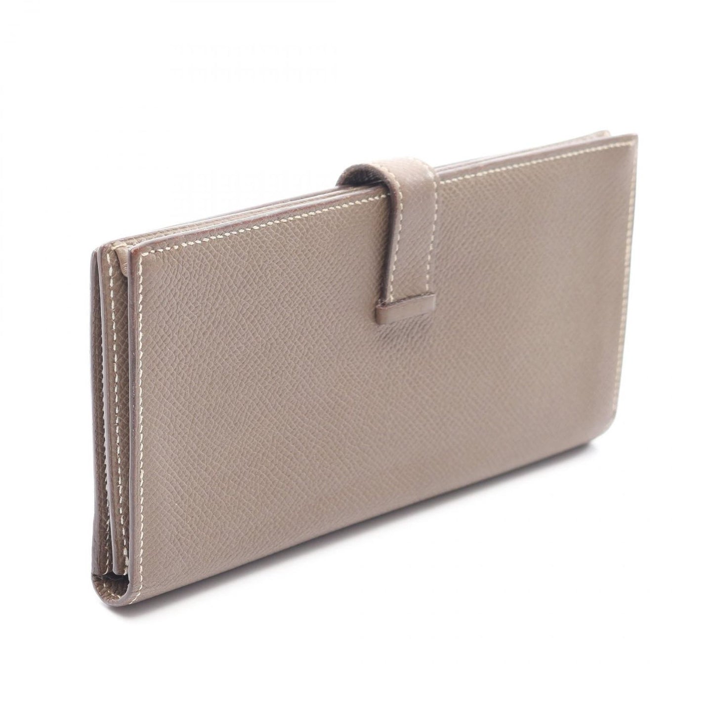 Hermes Bifold Wallet Bearn Souffle Etoupe Leather — view 2