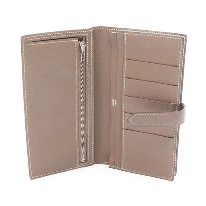 Hermes Bifold Wallet Bearn Souffle Etoupe Leather — view 3