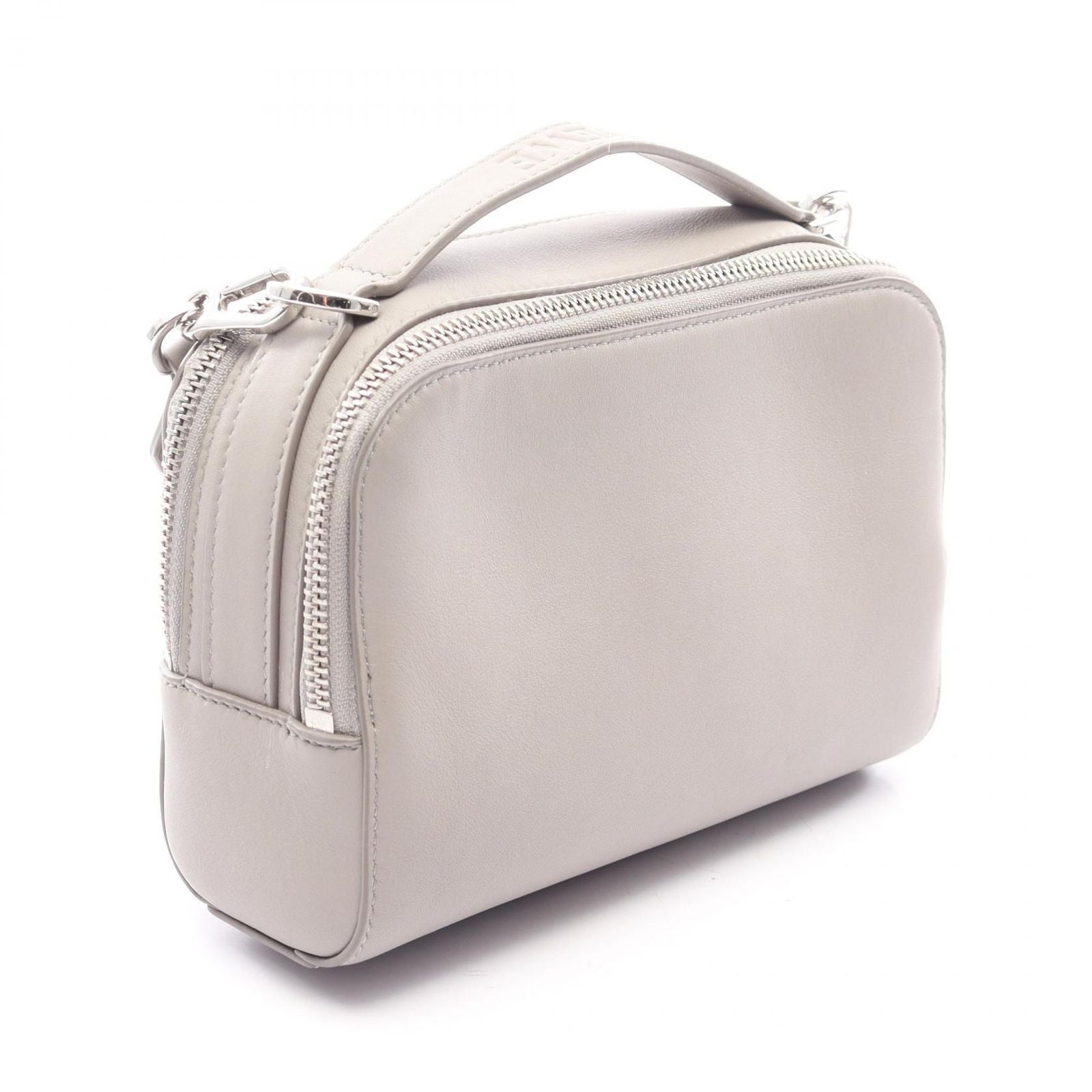 Loewe Crossbody Camera Bag Mini 2-Way Light Gray Leather — view 2