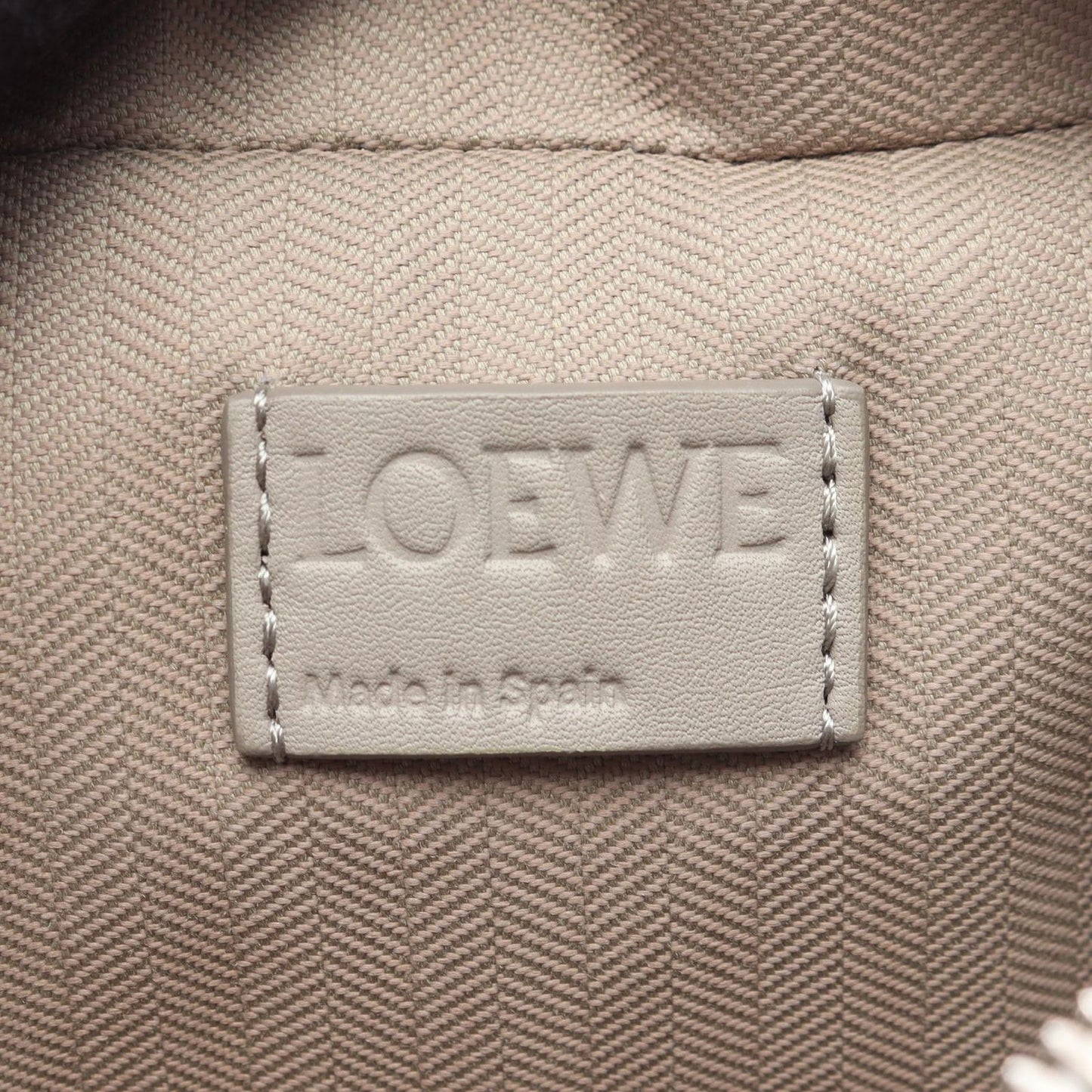 Loewe Crossbody Camera Bag Mini 2-Way Light Gray Leather — view 4