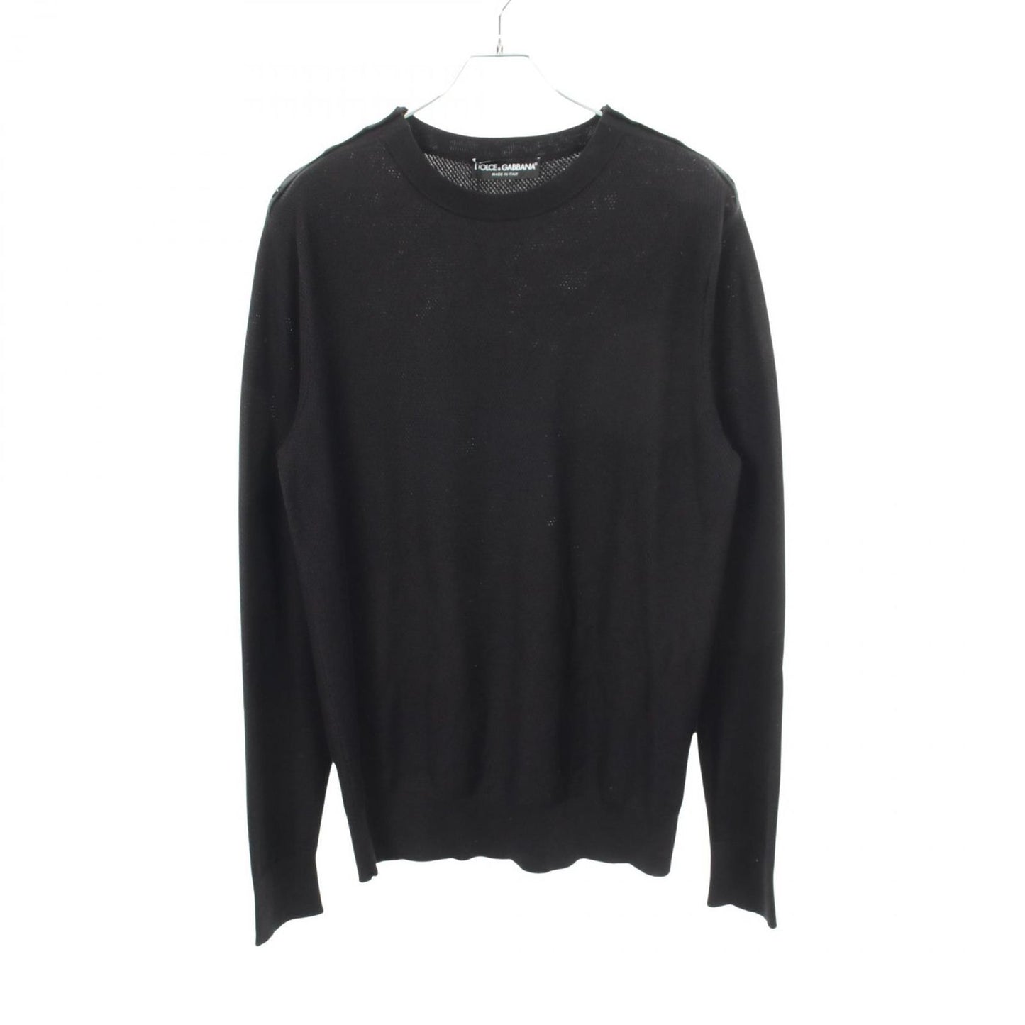 Dolce & Gabbana Knit Shoulder Button Silk Cotton Sweater