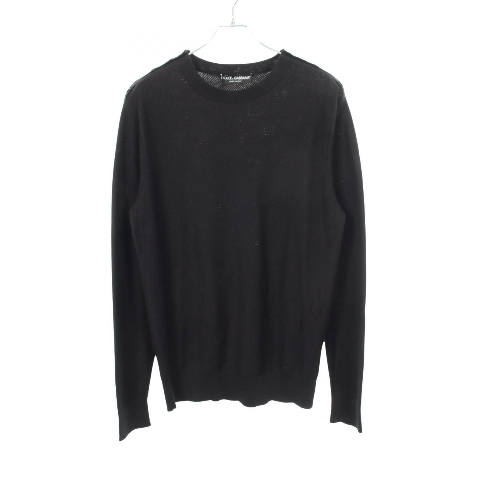 Dolce & Gabbana Knit Shoulder Button Silk Cotton Sweater