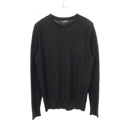Dolce & Gabbana Knit Shoulder Button Silk Cotton Sweater