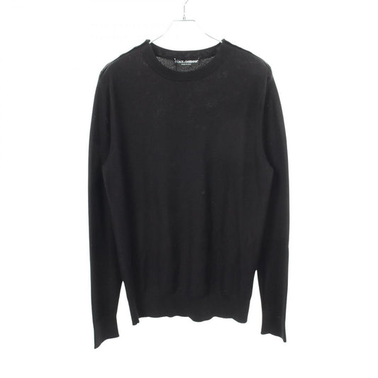 Dolce & Gabbana Knit Shoulder Button Silk Cotton Sweater