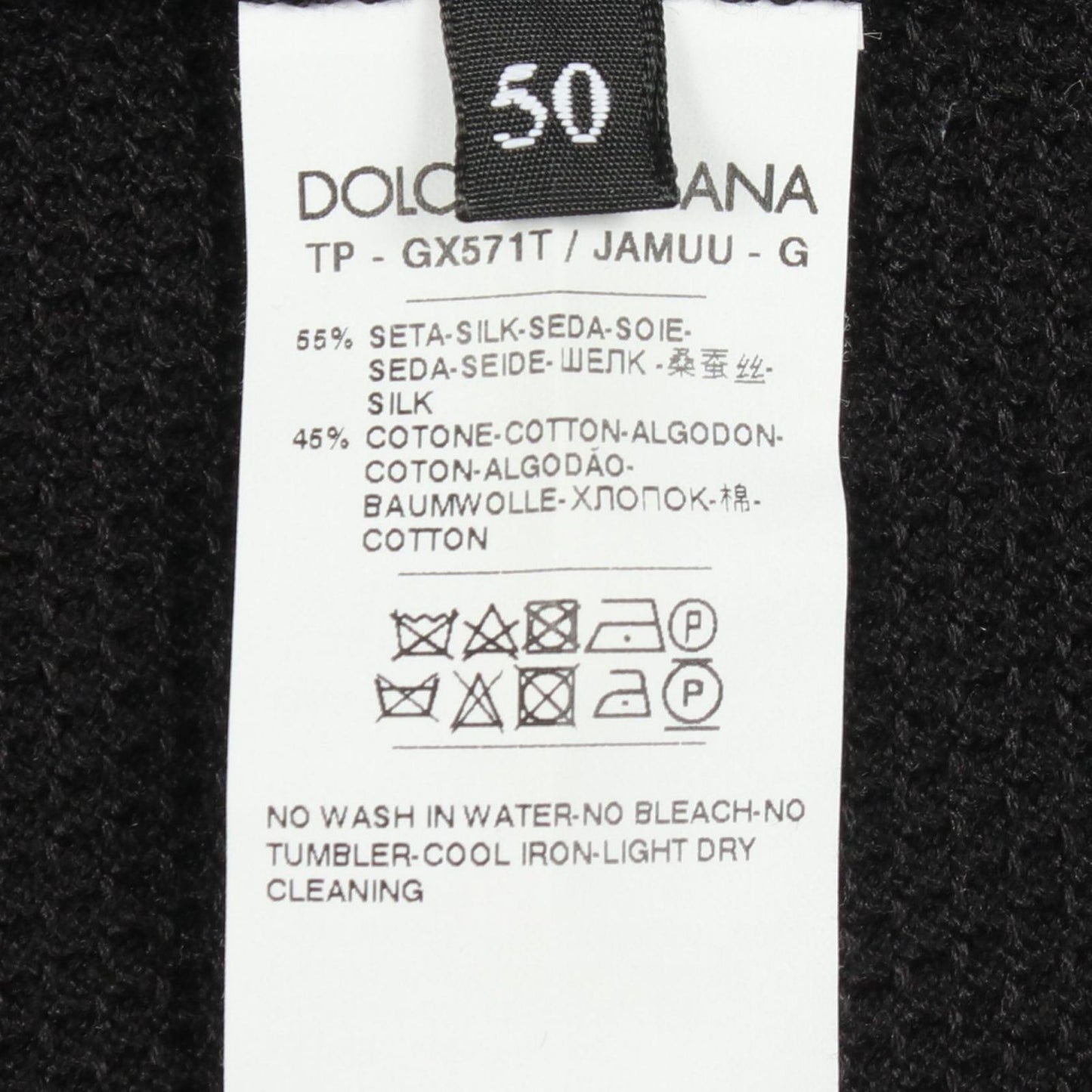 Dolce & Gabbana Knit Shoulder Button Silk Cotton Sweater — view 4