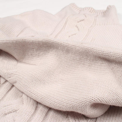 Max Mara S 'S Knit Kriss High Neck Sweater Gray Beige Wool Cashmere — view 7