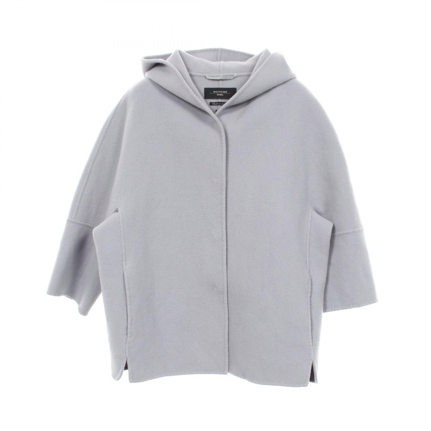 Max Mara Week End Cucito a Mano Hooded Wool Coat