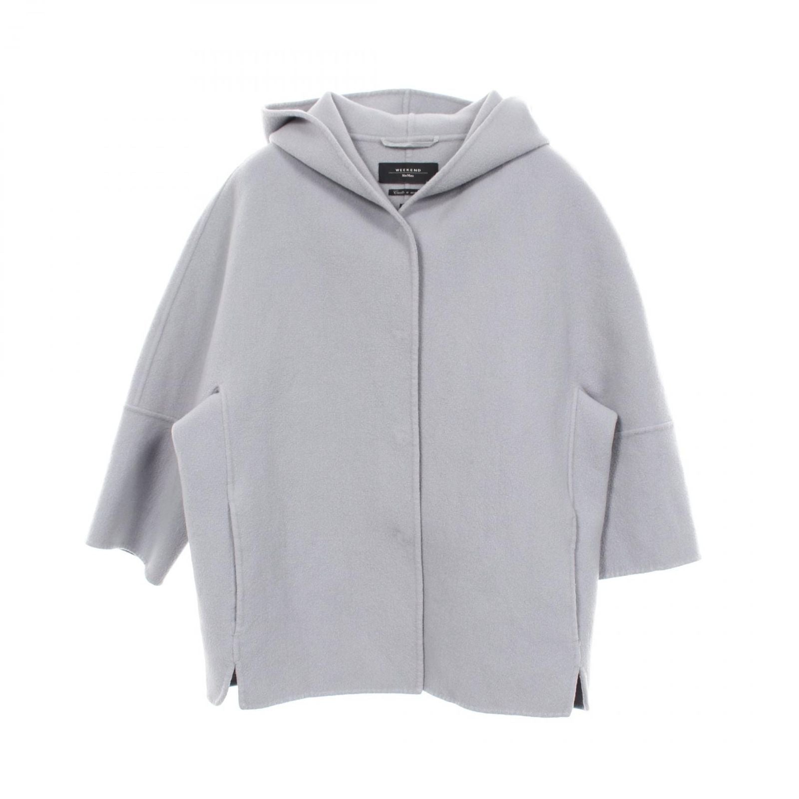 Max Mara Week End Cucito a Mano Hooded Wool Coat
