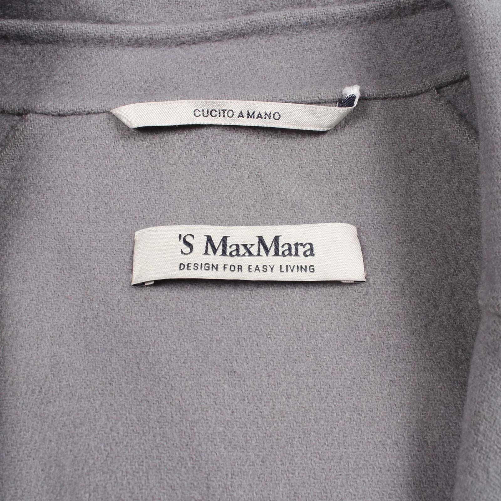 Max Mara S 'S Gray Wool Coat — view 3