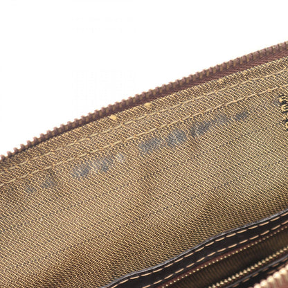 Fendi Shoulder Bag Zucca Bag Black Brown Nylon Leather — view 5
