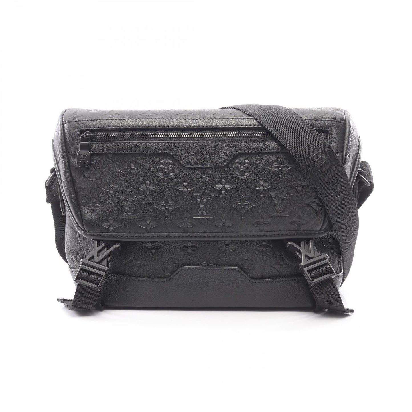 Louis Vuitton Shoulder Bag Messenger Voyage PM Monogram Shadow Noir Leather