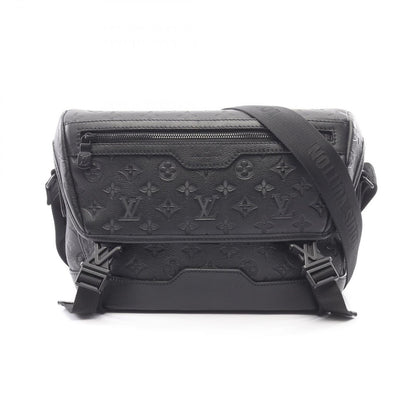 Louis Vuitton Shoulder Bag Messenger Voyage PM Monogram Shadow Noir Leather
