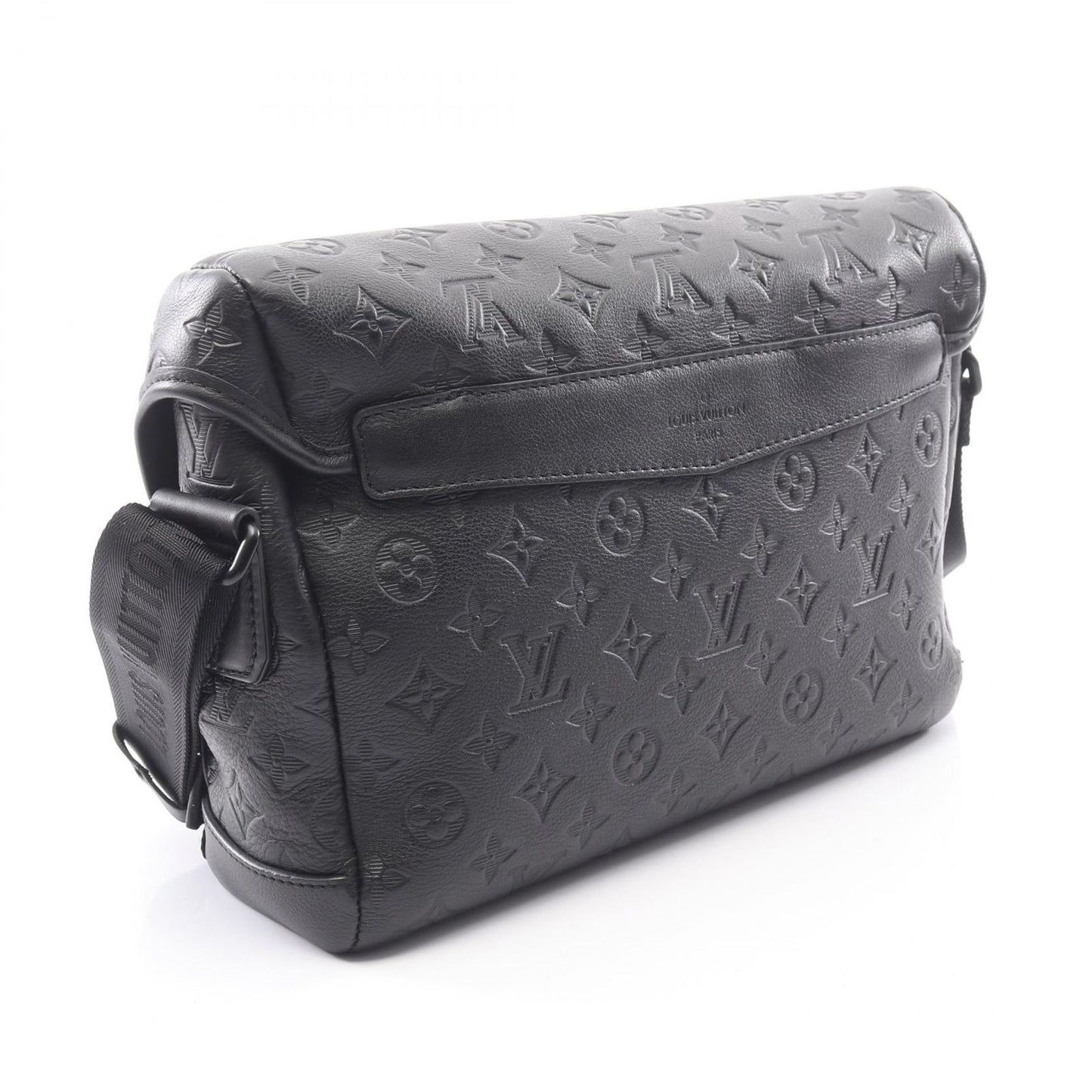 Louis Vuitton Shoulder Bag Messenger Voyage PM Monogram Shadow Noir Leather — view 2
