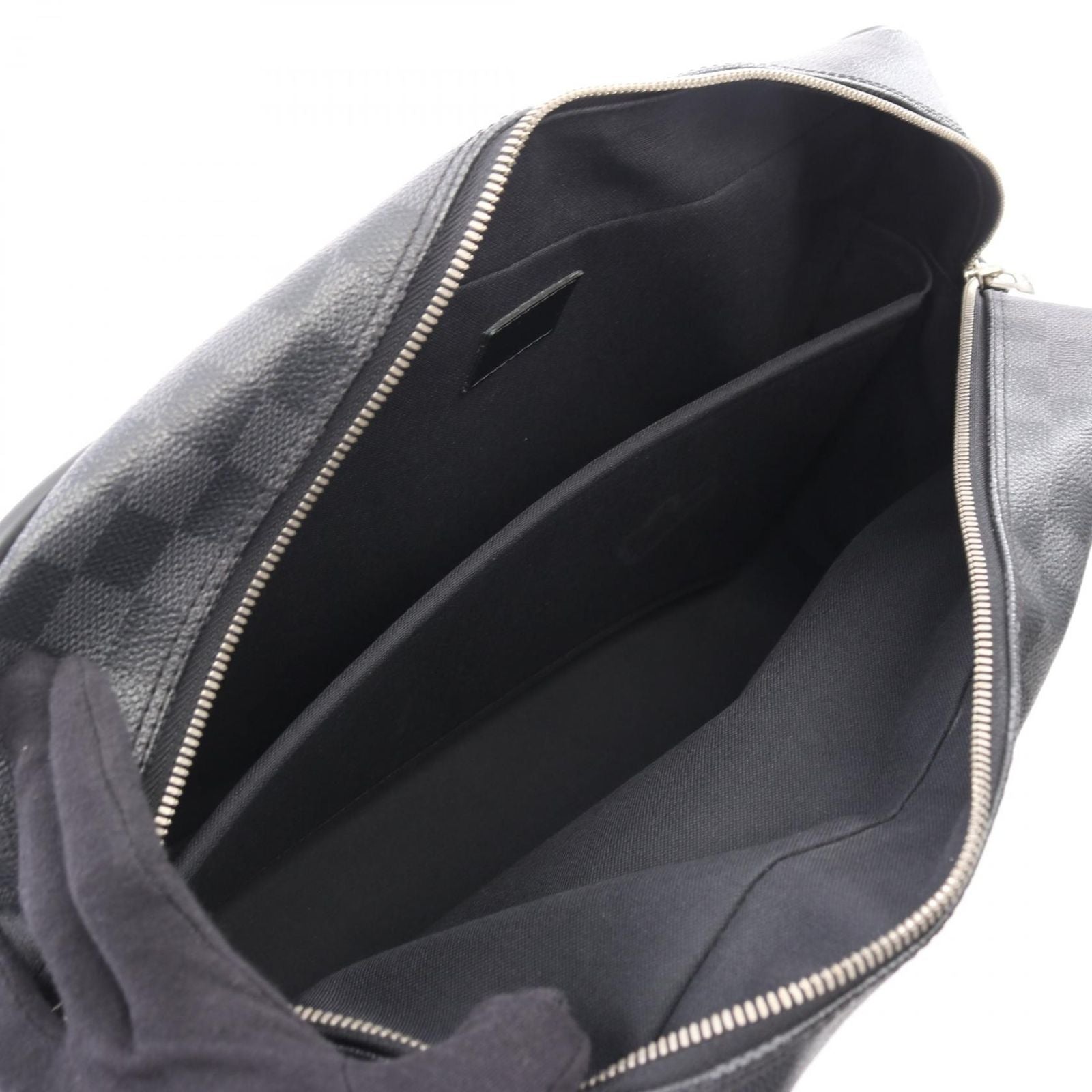 Louis Vuitton Business Briefcase Damier Graphite 2-Way Canvas Leather — view 3
