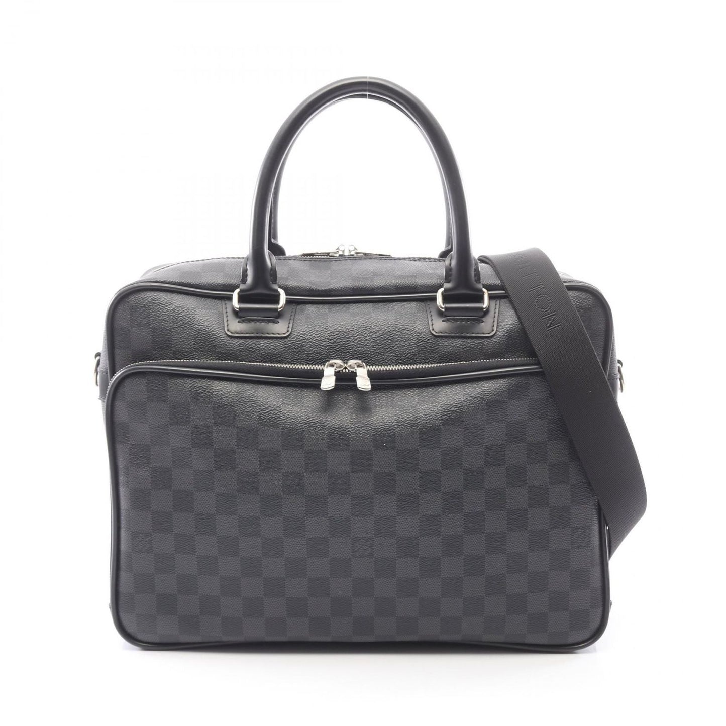 Louis Vuitton Business Briefcase Damier Graphite 2-Way Canvas Leather