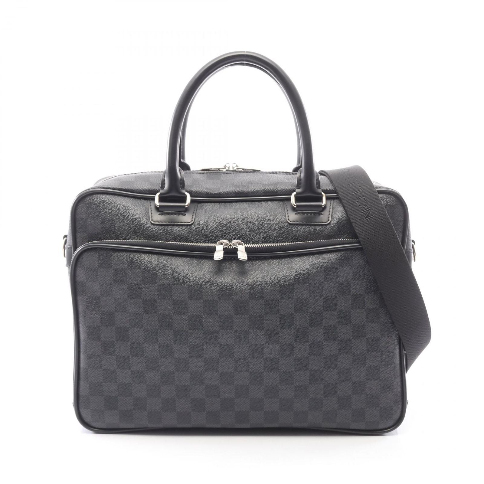 Louis Vuitton Business Briefcase Damier Graphite 2-Way Canvas Leather